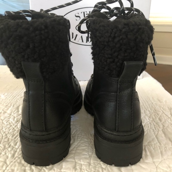 Steve Madden Keystone Faux Shearing Trim Boot Size 7 - Picture 4 of 5